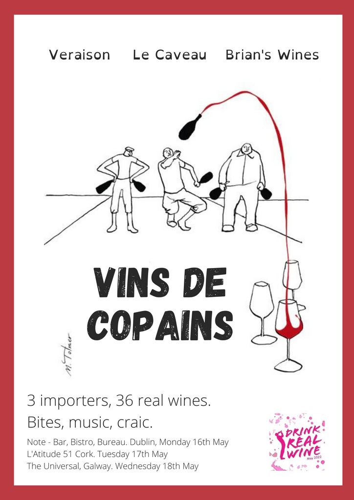 Vins de Copains, Natural wine tasting, Poster based on Michel Tolmer